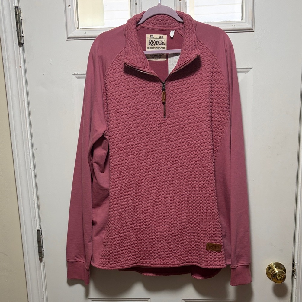 Royce Women's Mauve Quilted Sweatshirt